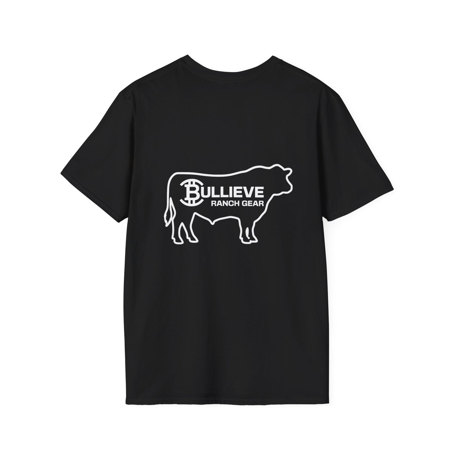 Believe Cow Outline T‑Shirt — Minimalist Faith Farm Graphic Tee