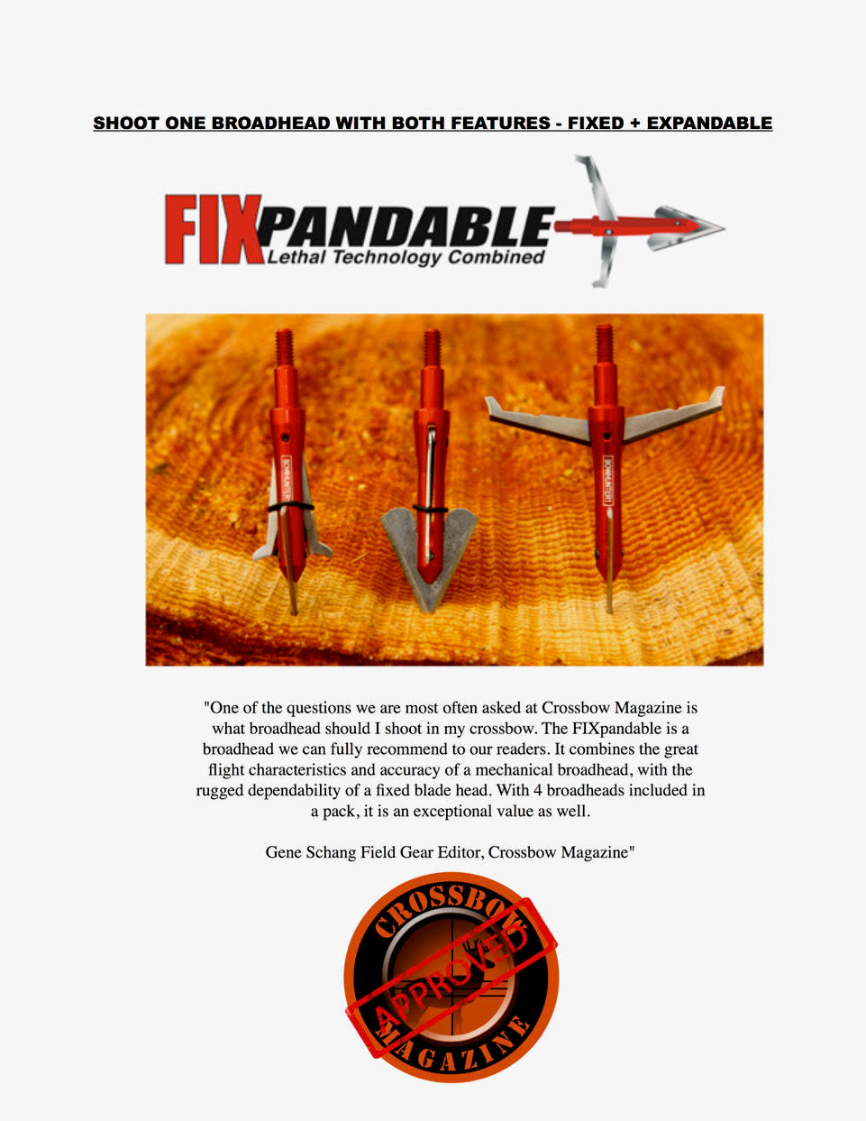Fixpandable™ Practice Head – 100 Grains Train Like You Hunt.