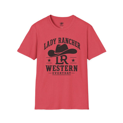 Lady Rancher logo cowboy hat T-Shirt | Western Everyday