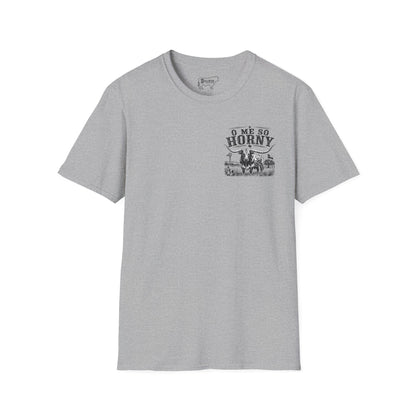 T-Shirt — 'O Me So Horny' Bull Graphic Tee