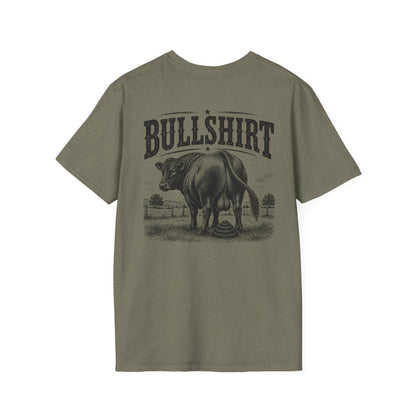 BULLSHIRT Vintage Bull Illustration T-Shirt | Rustic Rodeo Graphic Tee