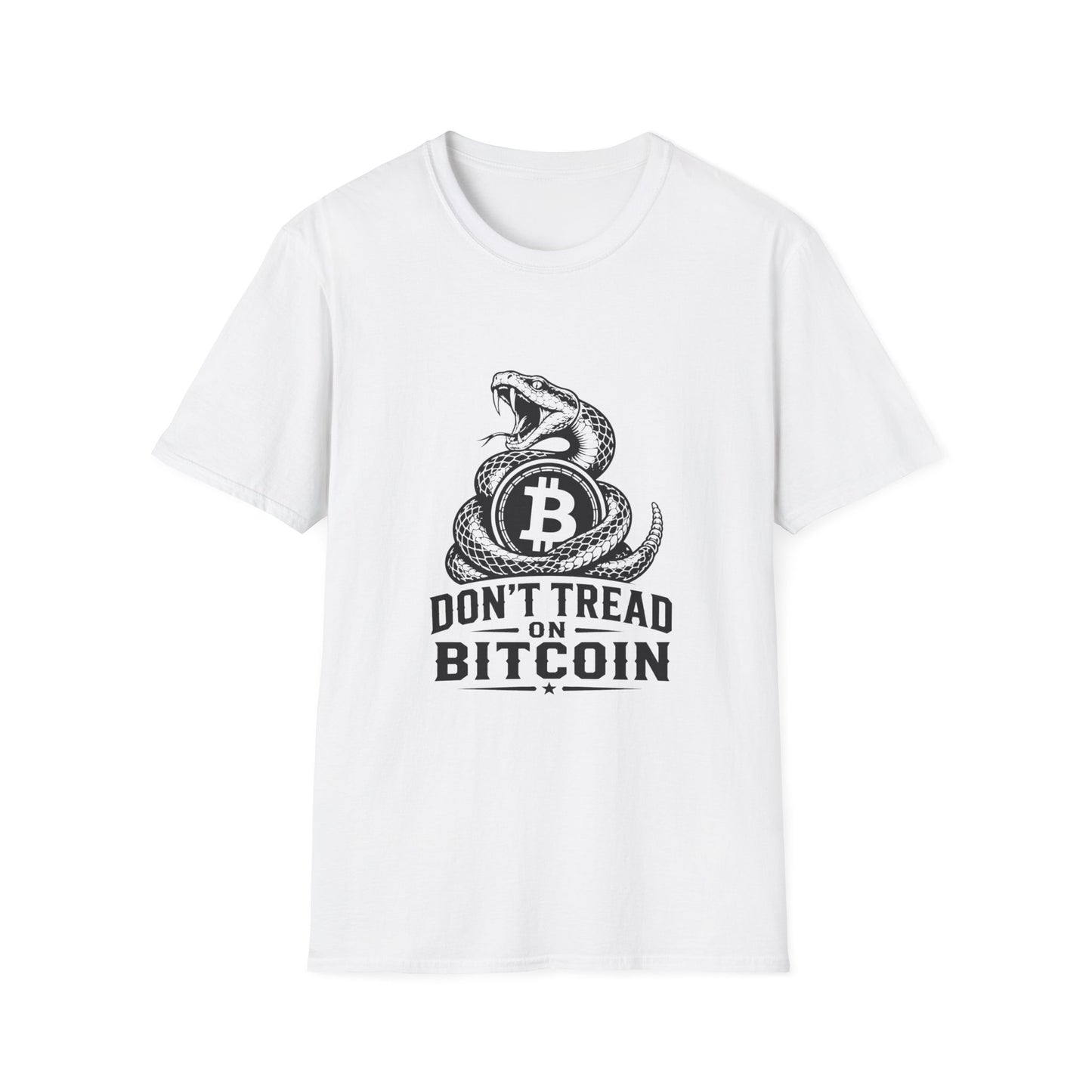 Bitcoin Snake T-Shirt — “Don't Tread on Bitcoin” Crypto Freedom Tee