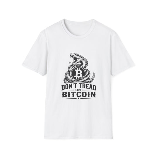 Bitcoin Snake T-Shirt — “Don't Tread on Bitcoin” Crypto Freedom Tee