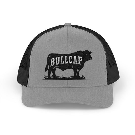 BULLCAP Angus silhouette trucker hat | Bull graphic cap, ranch gear