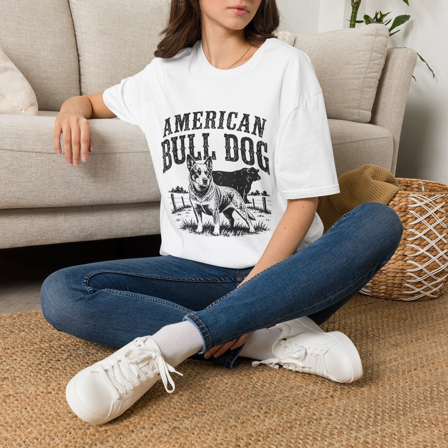 American Bulldog T-Shirt — Vintage Graphic Pet Tee