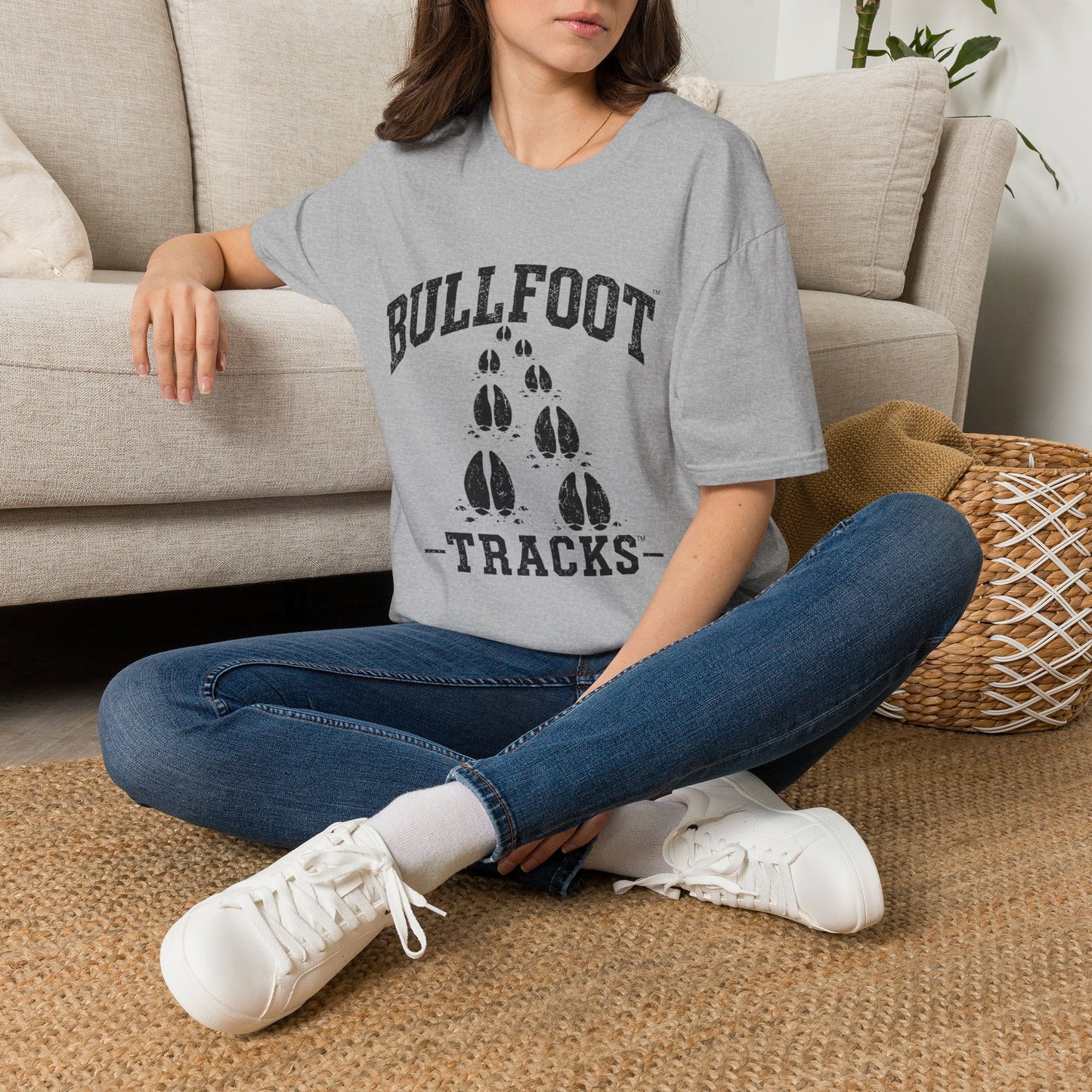 Bullfoot Tracks T-Shirt — Vintage Pawprint Graphic Tee