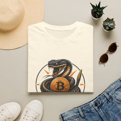 Bitcoin Snake T-Shirt — "Don't Tread On Bitcoin" Crypto Graphic Tee