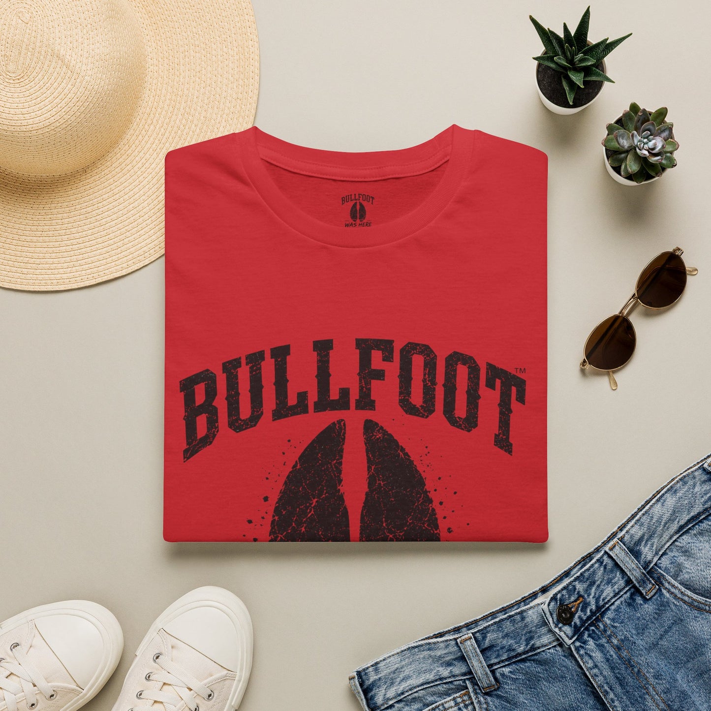 Bullfoot Was Here T-Shirt — Vintage Hoof Print Graphic Tee