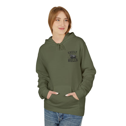 Hoodie - 'Easily Distracted by Bulls' Ranch Animal Lover Pullover