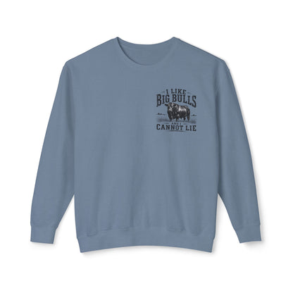 Bull Graphic Sweatshirt — "I Like Big Bulls and I Cannot Lie" Country Farm Crewneck