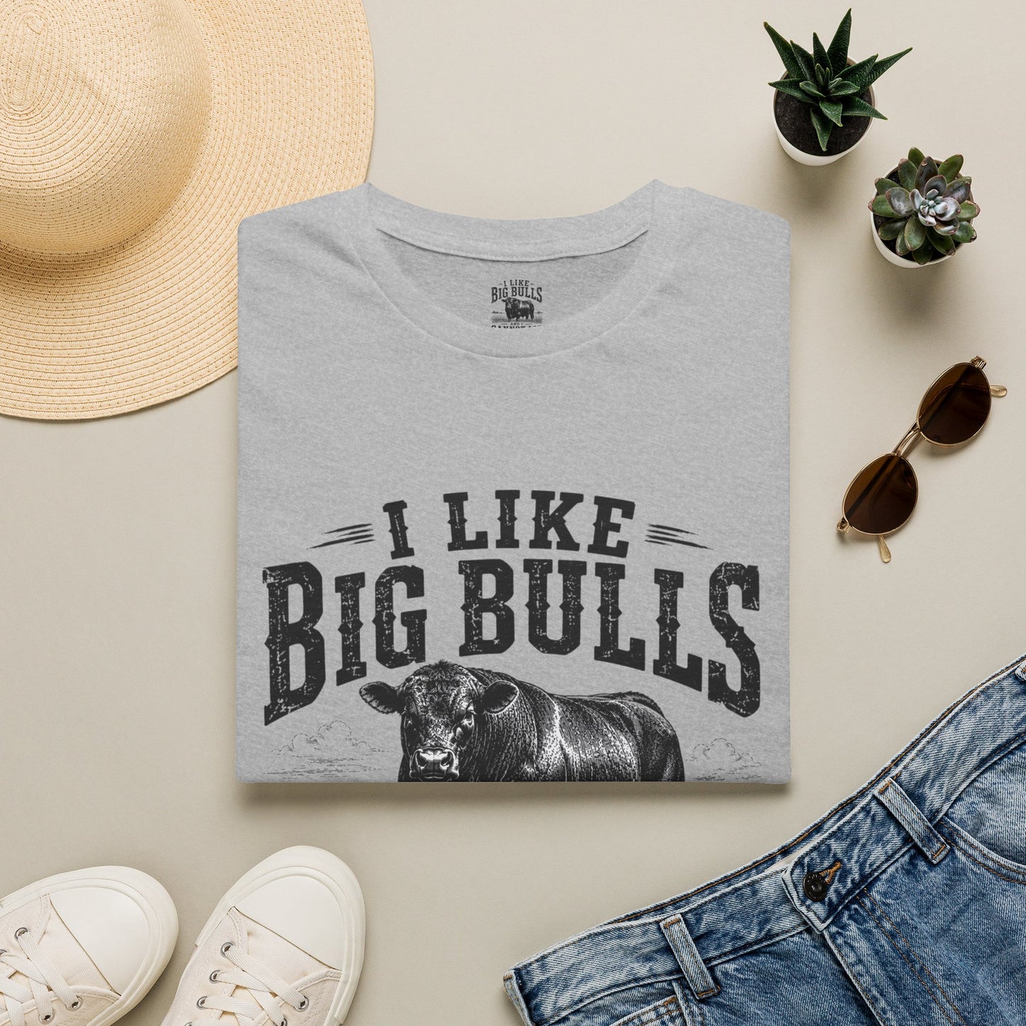 I Like Big Bulls T-Shirt — Funny Bull Graphic Tee (I Like Big Bulls and I Cannot Lie)