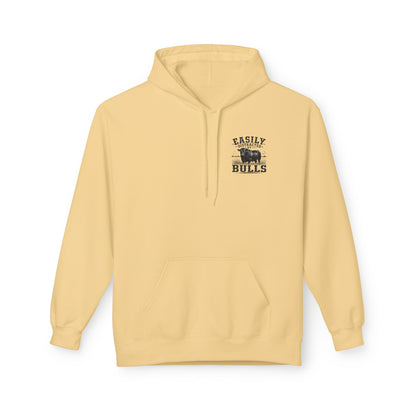 Hoodie - 'Easily Distracted by Bulls' Ranch Animal Lover Pullover