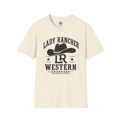 Lady Rancher logo cowboy hat T-Shirt | Western Everyday