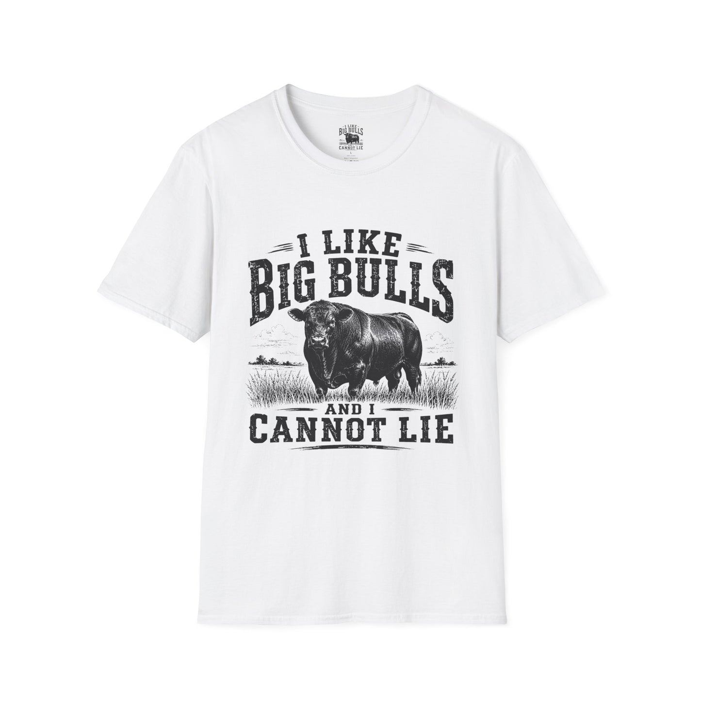 I Like Big Bulls T-Shirt — Funny Bull Graphic Tee (I Like Big Bulls and I Cannot Lie)