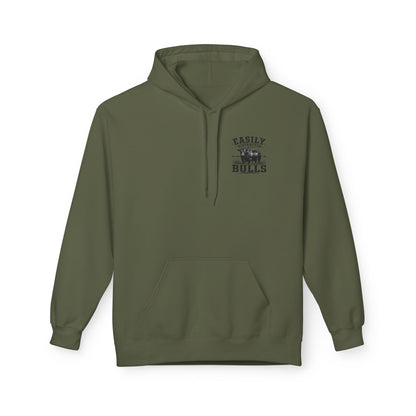Hoodie - 'Easily Distracted by Bulls' Ranch Animal Lover Pullover