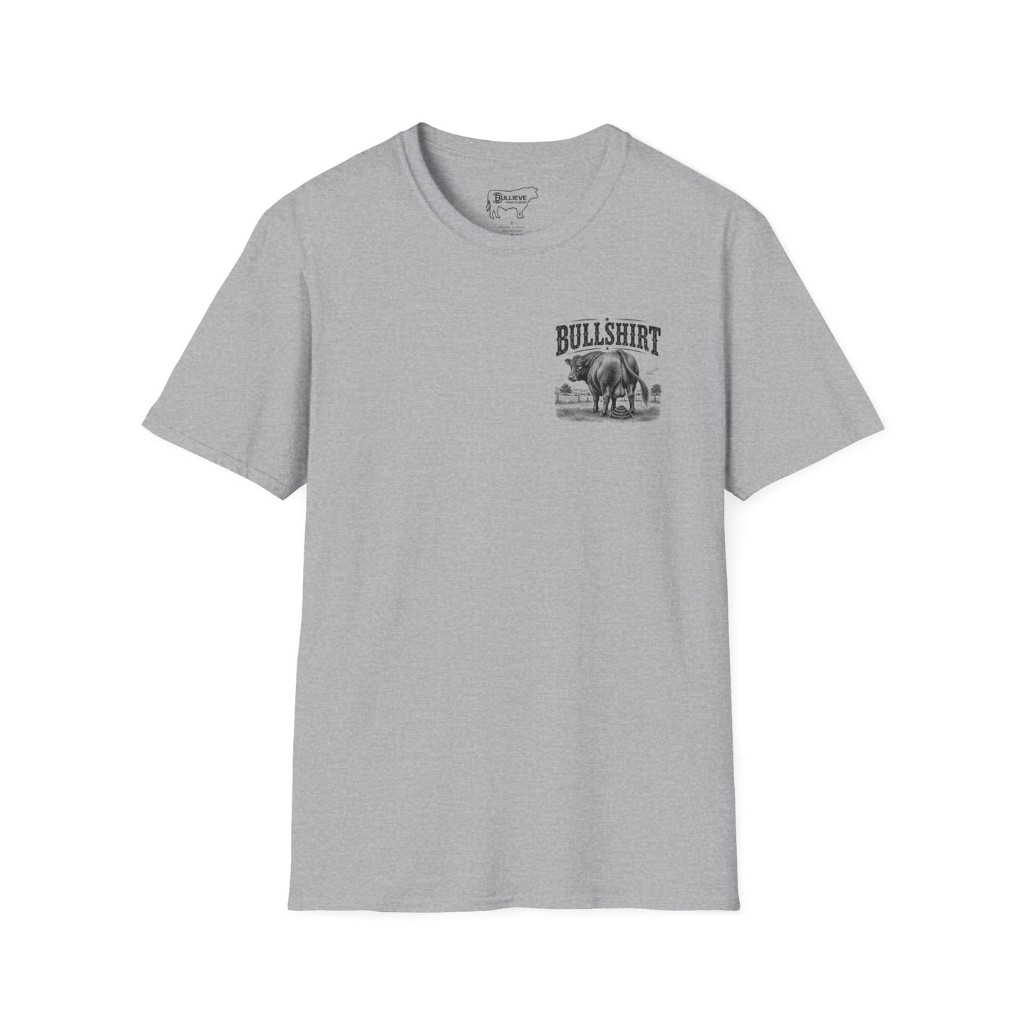 BULLSHIRT Vintage Bull Illustration T-Shirt | Rustic Rodeo Graphic Tee