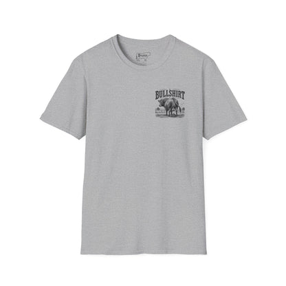 BULLSHIRT Vintage Bull Illustration T-Shirt | Rustic Rodeo Graphic Tee