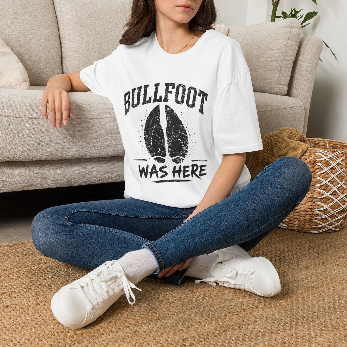 Bullfoot Was Here T-Shirt — Vintage Hoof Print Graphic Tee