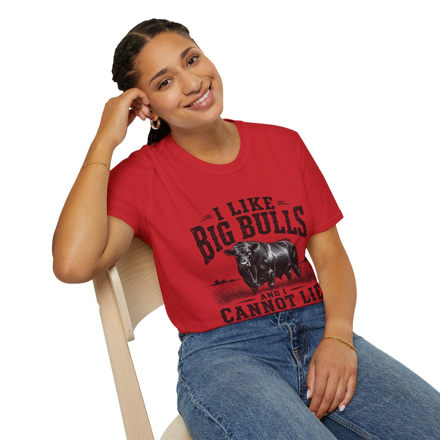 I Like Big Bulls T-Shirt — Funny Bull Graphic Tee (I Like Big Bulls and I Cannot Lie)
