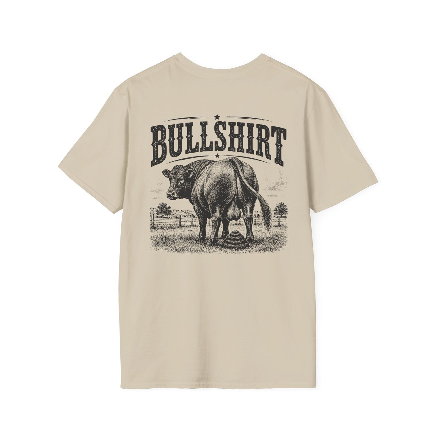 BULLSHIRT Vintage Bull Illustration T-Shirt | Rustic Rodeo Graphic Tee