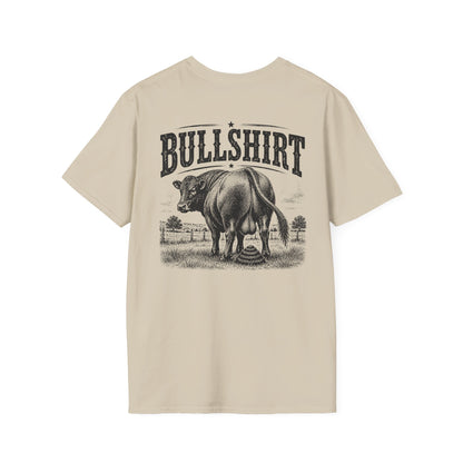 BULLSHIRT Vintage Bull Illustration T-Shirt | Rustic Rodeo Graphic Tee