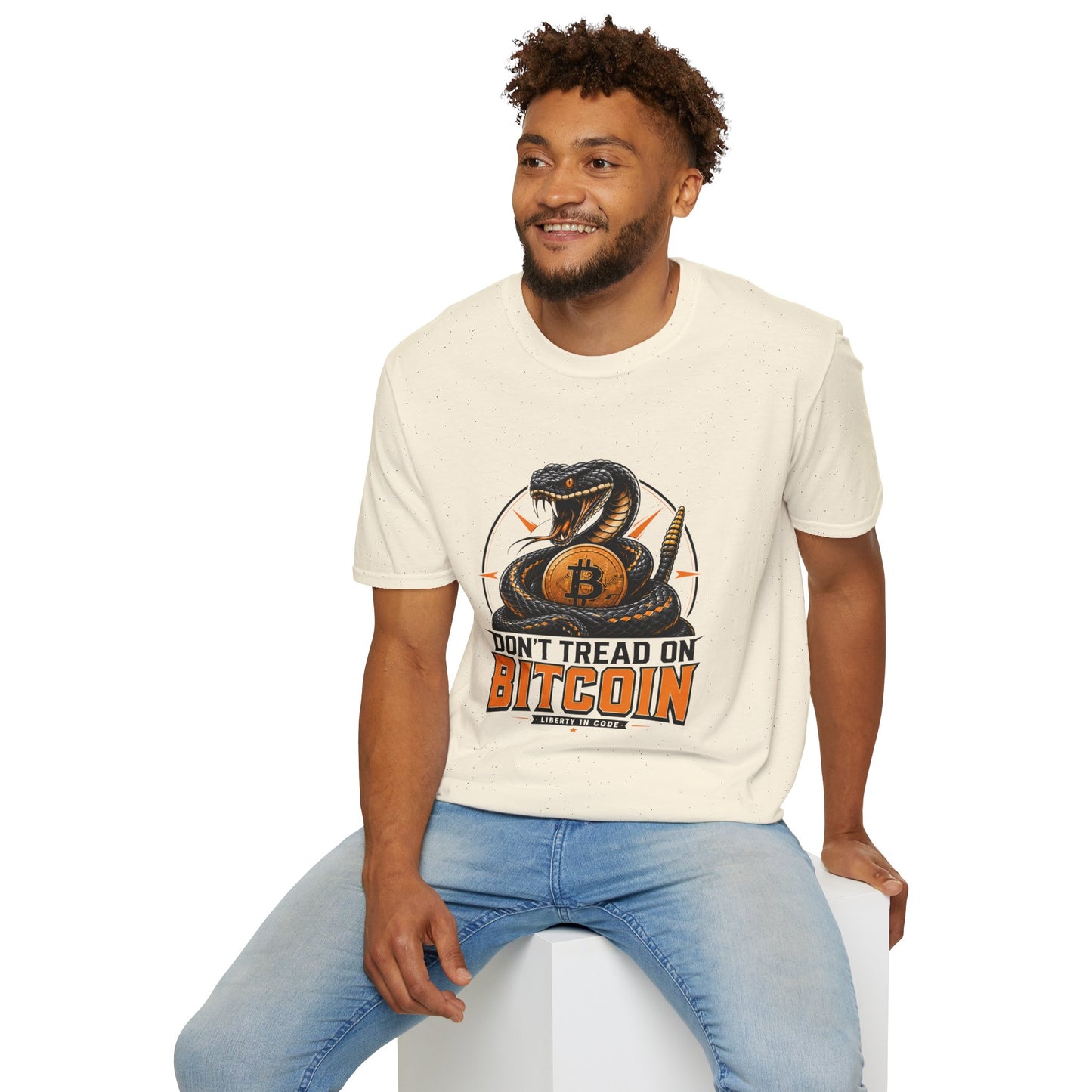 Bitcoin Snake T-Shirt — "Don't Tread On Bitcoin" Crypto Graphic Tee