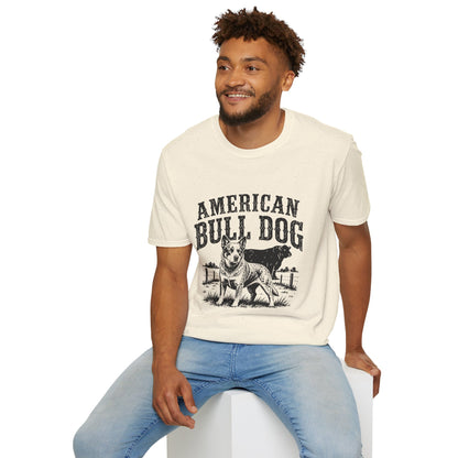 American Bulldog T-Shirt — Vintage Graphic Pet Tee
