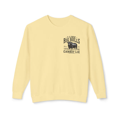 Bull Graphic Sweatshirt — "I Like Big Bulls and I Cannot Lie" Country Farm Crewneck