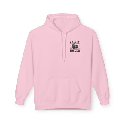 Hoodie - 'Easily Distracted by Bulls' Ranch Animal Lover Pullover