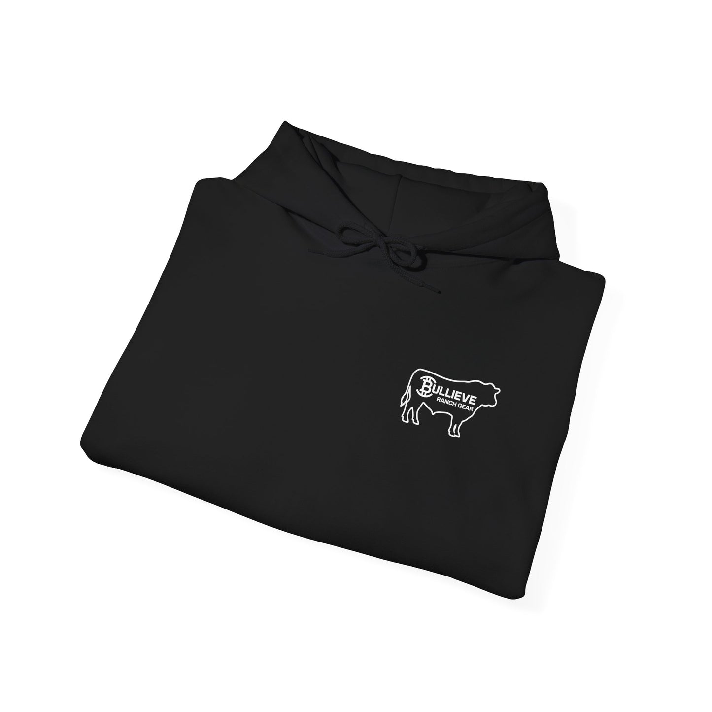 Bullieve Ranch Logo Hoodie — Western Cattle Rancher Sweatshirt