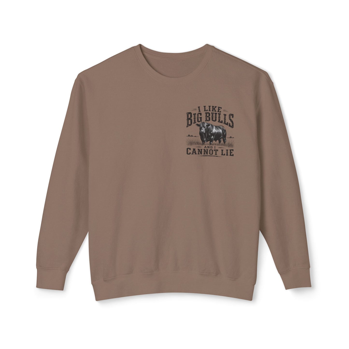 Bull Graphic Sweatshirt — "I Like Big Bulls and I Cannot Lie" Country Farm Crewneck