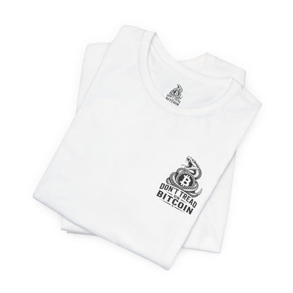 Bitcoin Snake Tee — "Don't Tread on Bitcoin" Graphic T-Shirt