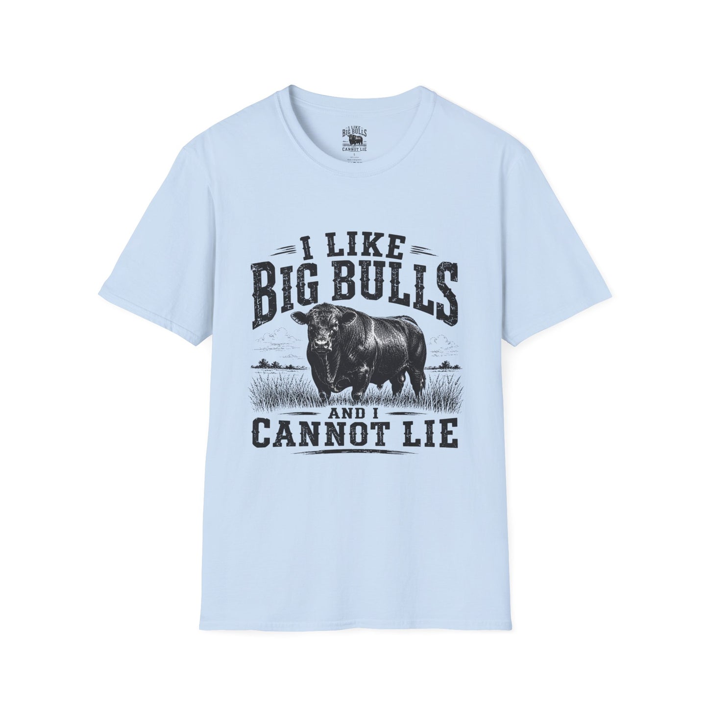 I Like Big Bulls T-Shirt — Funny Bull Graphic Tee (I Like Big Bulls and I Cannot Lie)