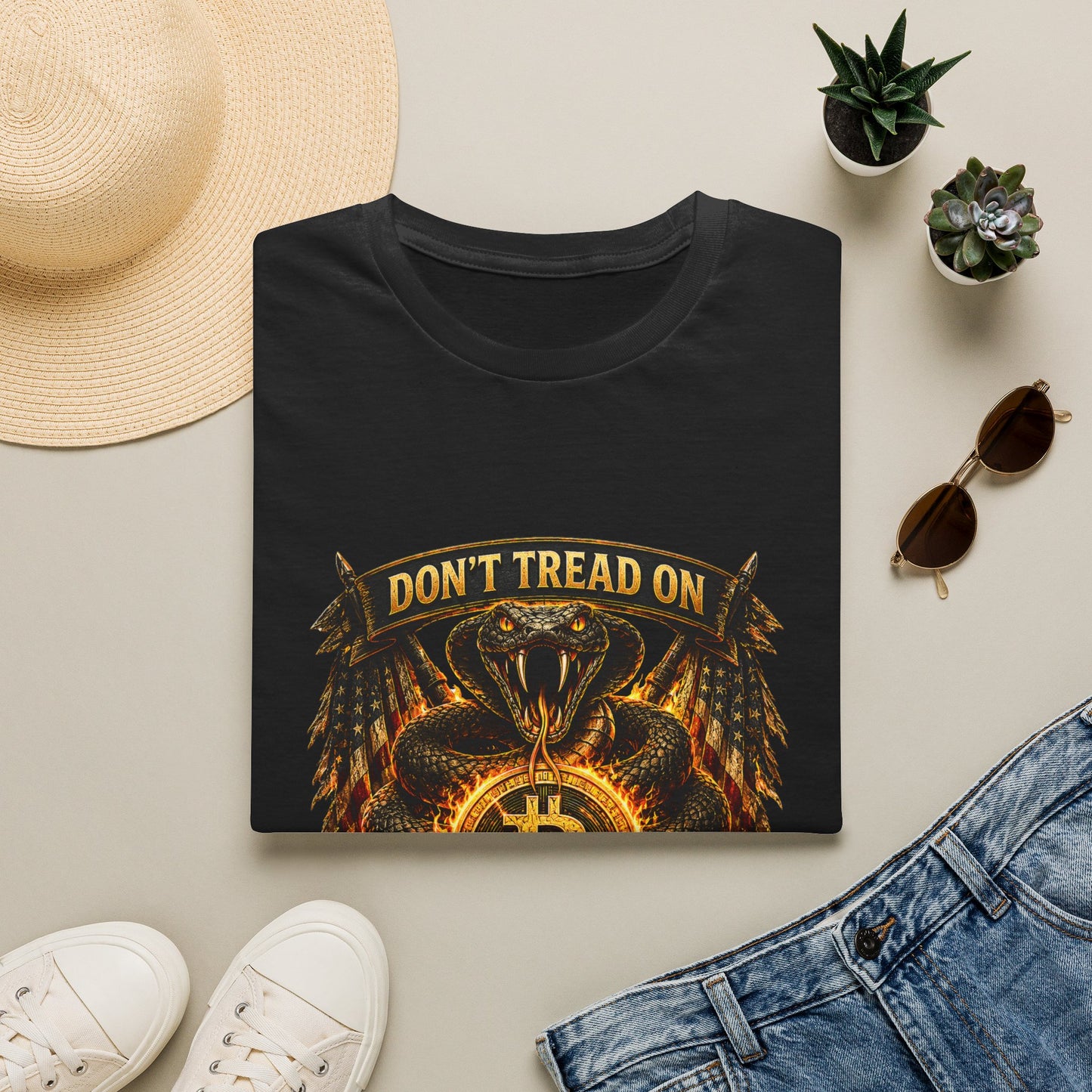 Bitcoin Don’t Tread On Me T-Shirt