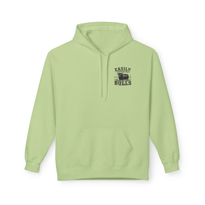 Hoodie - 'Easily Distracted by Bulls' Ranch Animal Lover Pullover