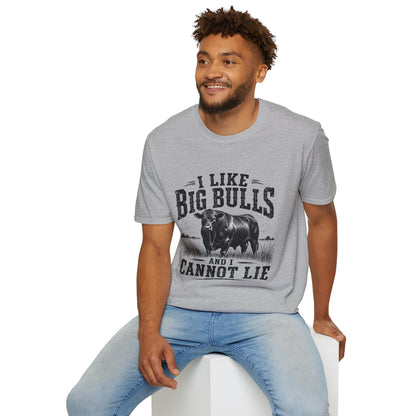 I Like Big Bulls T-Shirt — Funny Bull Graphic Tee (I Like Big Bulls and I Cannot Lie)