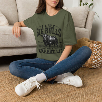 I Like Big Bulls T-Shirt — Funny Bull Graphic Tee (I Like Big Bulls and I Cannot Lie)