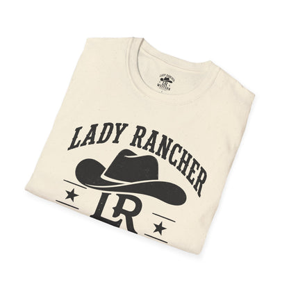 Lady Rancher logo cowboy hat T-Shirt | Western Everyday
