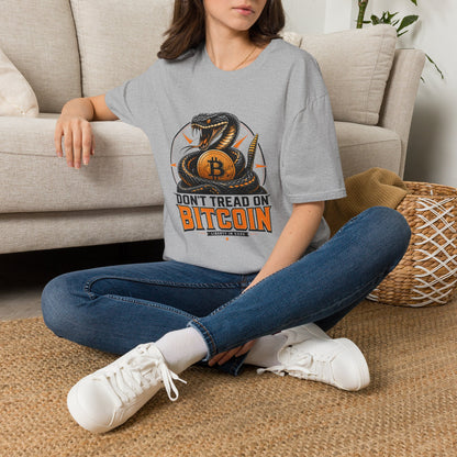 Bitcoin Snake T-Shirt — "Don't Tread On Bitcoin" Crypto Graphic Tee
