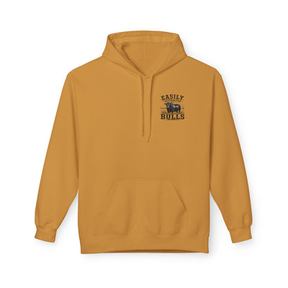 Hoodie - 'Easily Distracted by Bulls' Ranch Animal Lover Pullover