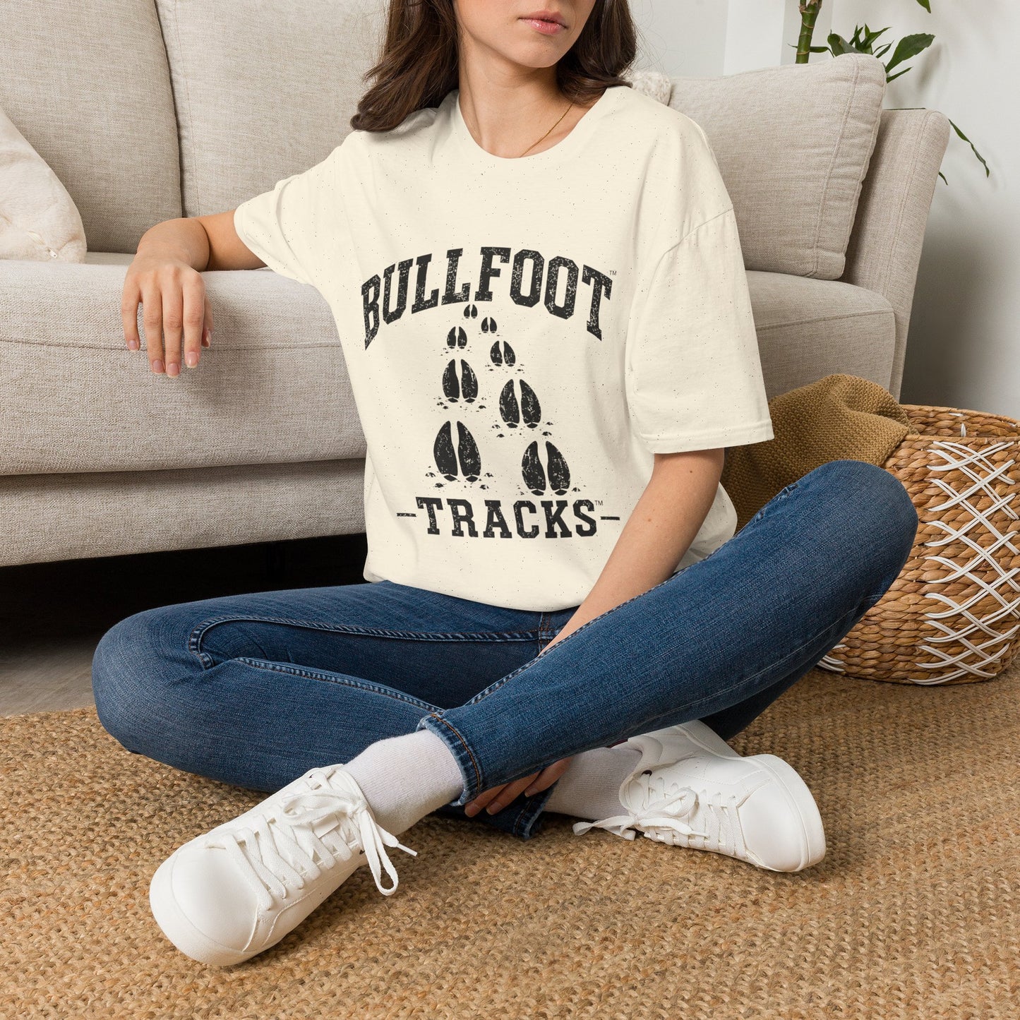 Bullfoot Tracks T-Shirt — Vintage Pawprint Graphic Tee