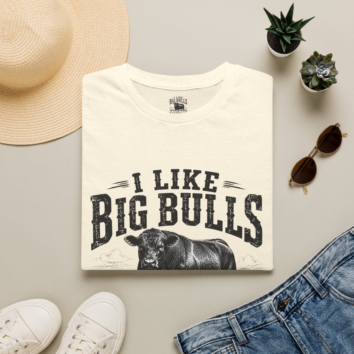 I Like Big Bulls T-Shirt — Funny Bull Graphic Tee (I Like Big Bulls and I Cannot Lie)