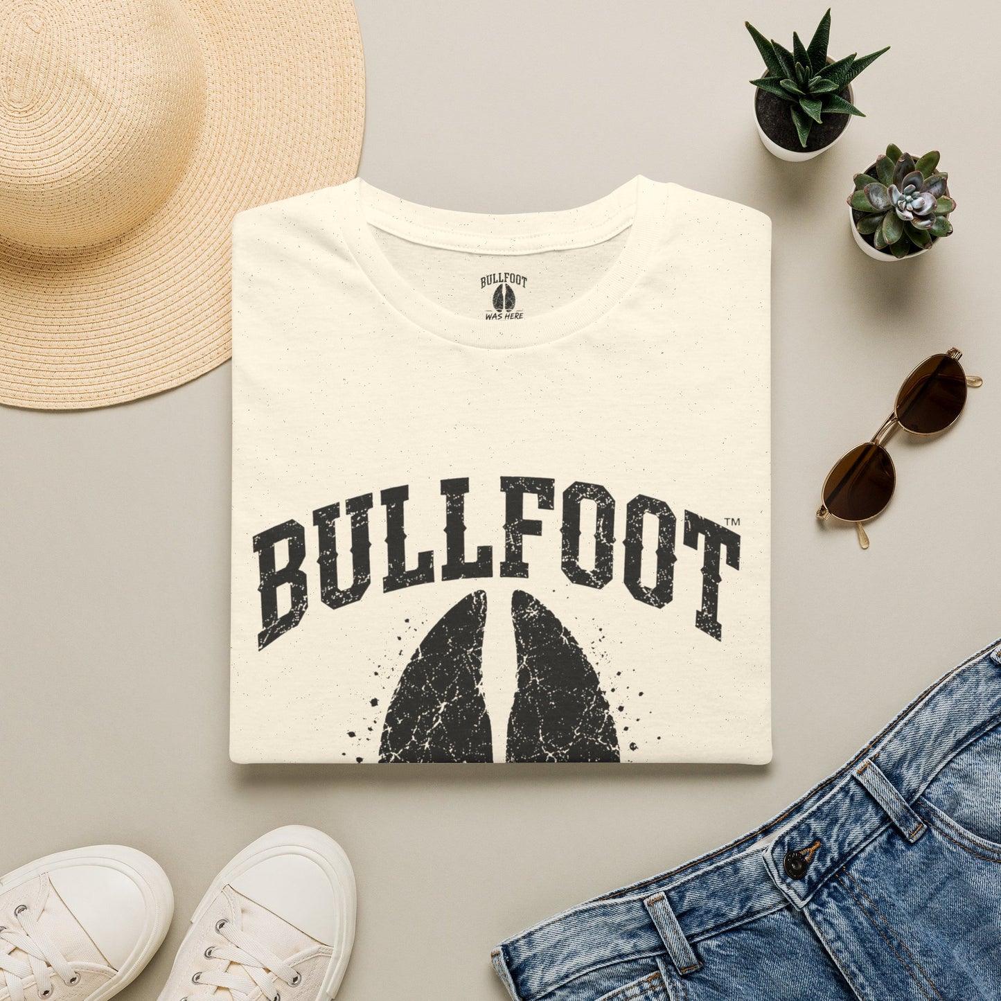 Bullfoot Was Here T-Shirt — Vintage Hoof Print Graphic Tee