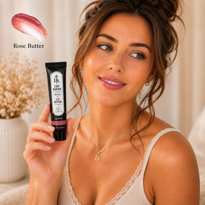 Lady Rancher™ Rose Butter Lip Butter | Hydrating Vegan Lip Balm with Soft Rosy Tint