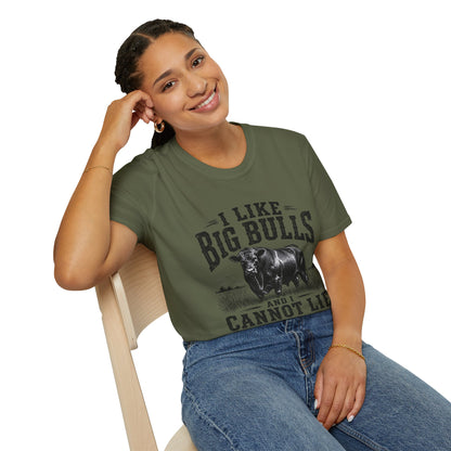 I Like Big Bulls T-Shirt — Funny Bull Graphic Tee (I Like Big Bulls and I Cannot Lie)