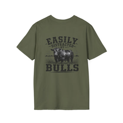 Easily Distracted by Bulls T-Shirt