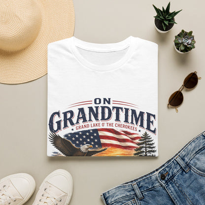 On Grandtime American Flag Eagle T-Shirt | Grand Lake O' The Cherokees