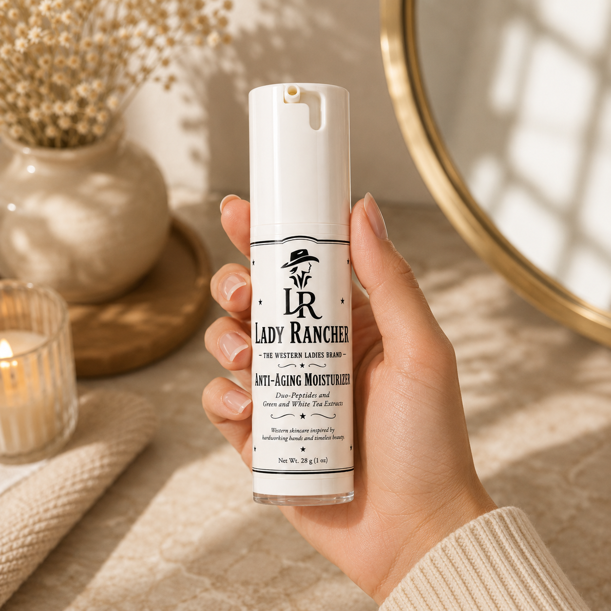 Lady Rancher Anti-Aging Moisturizer | Peptides & Green Tea Facial Moisturizer