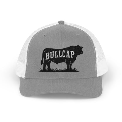 BULLCAP Angus silhouette trucker hat | Bull graphic cap, ranch gear