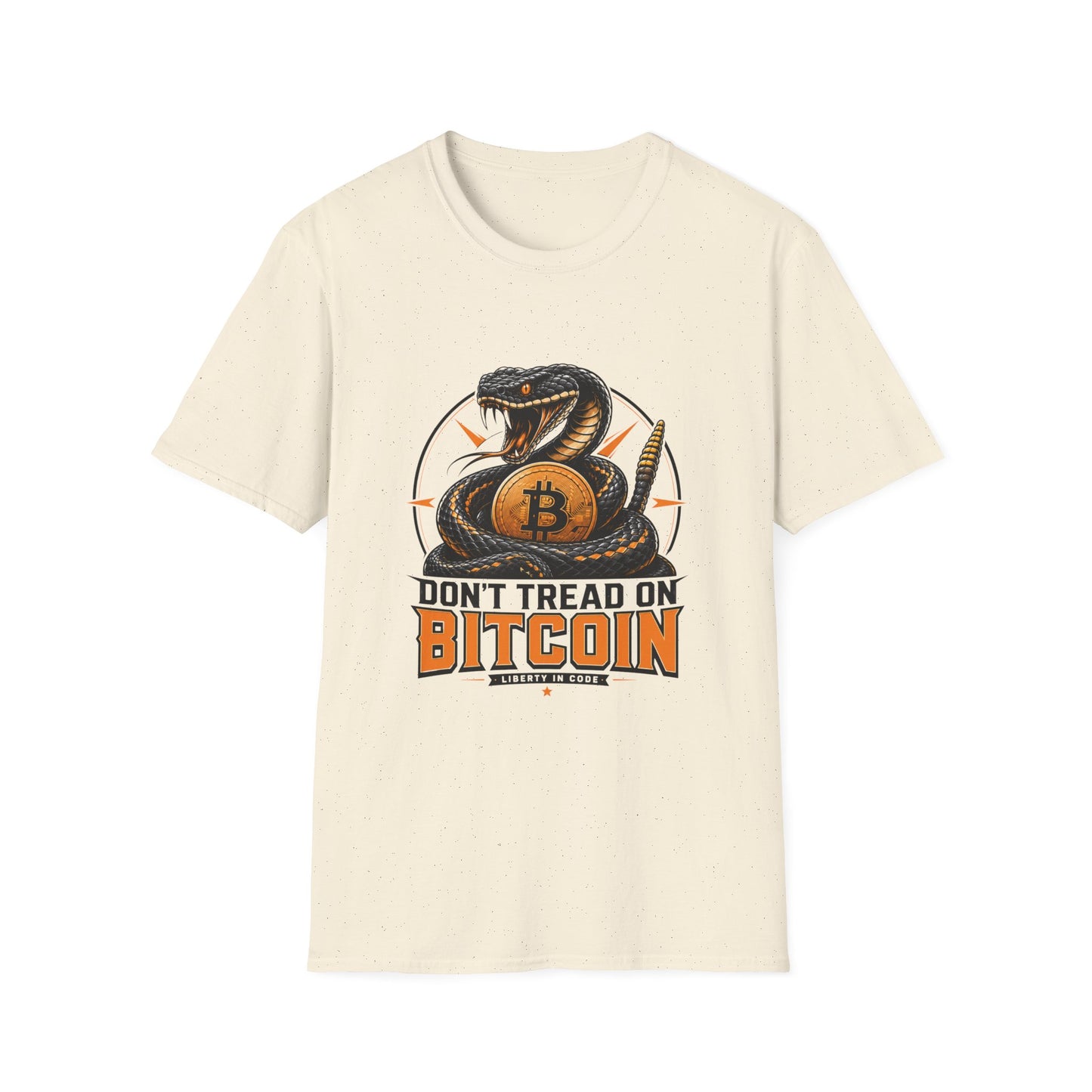 Bitcoin Snake T-Shirt — "Don't Tread On Bitcoin" Crypto Graphic Tee